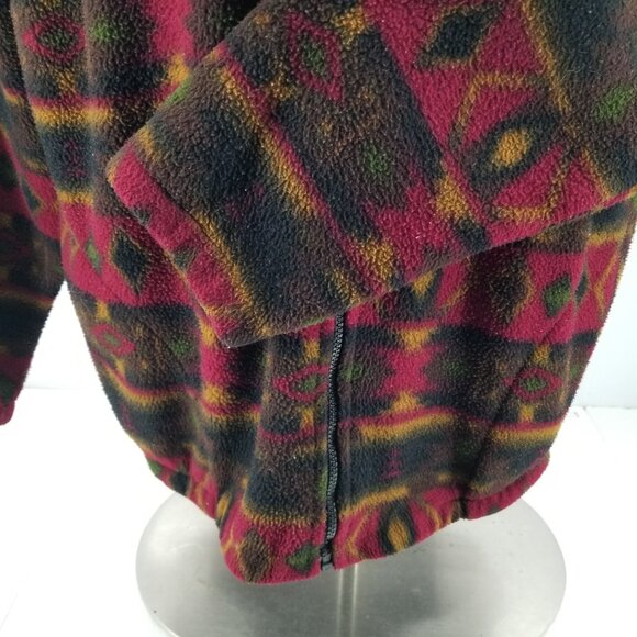 Vintage Ben Aipa Surd Aztec Print Fleece Size Large Made In USA - Picture 7 of 9